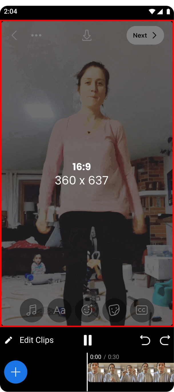 Android Large aspect ratio